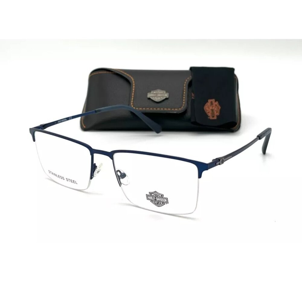HARLEY DAVIDSON HD0915 091 Blue / Demo Lens 59mm Eyeglasses